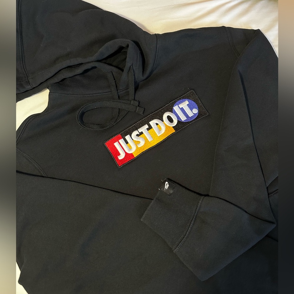 Nike Mens Black Sportswear JDI Long Sleeve Pockets Standard Fit Hoodie Size S